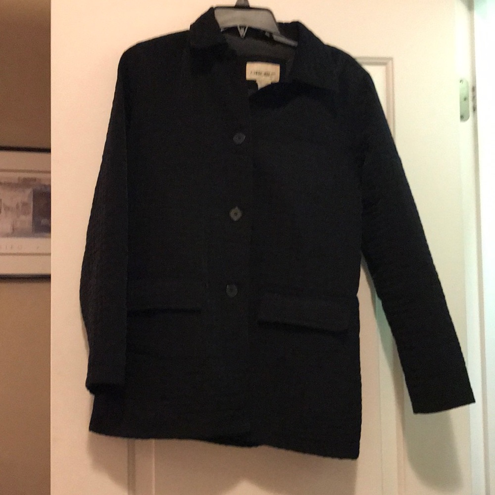 Cherokee black quilted fall jacket